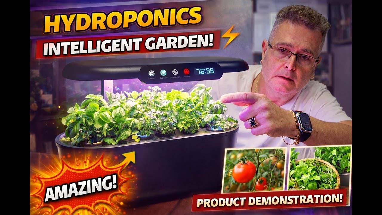 Ahopegarden Hydroponics Growing  kit: 12 Pods Indoor Herb Veggetable Garden Demonstration?
