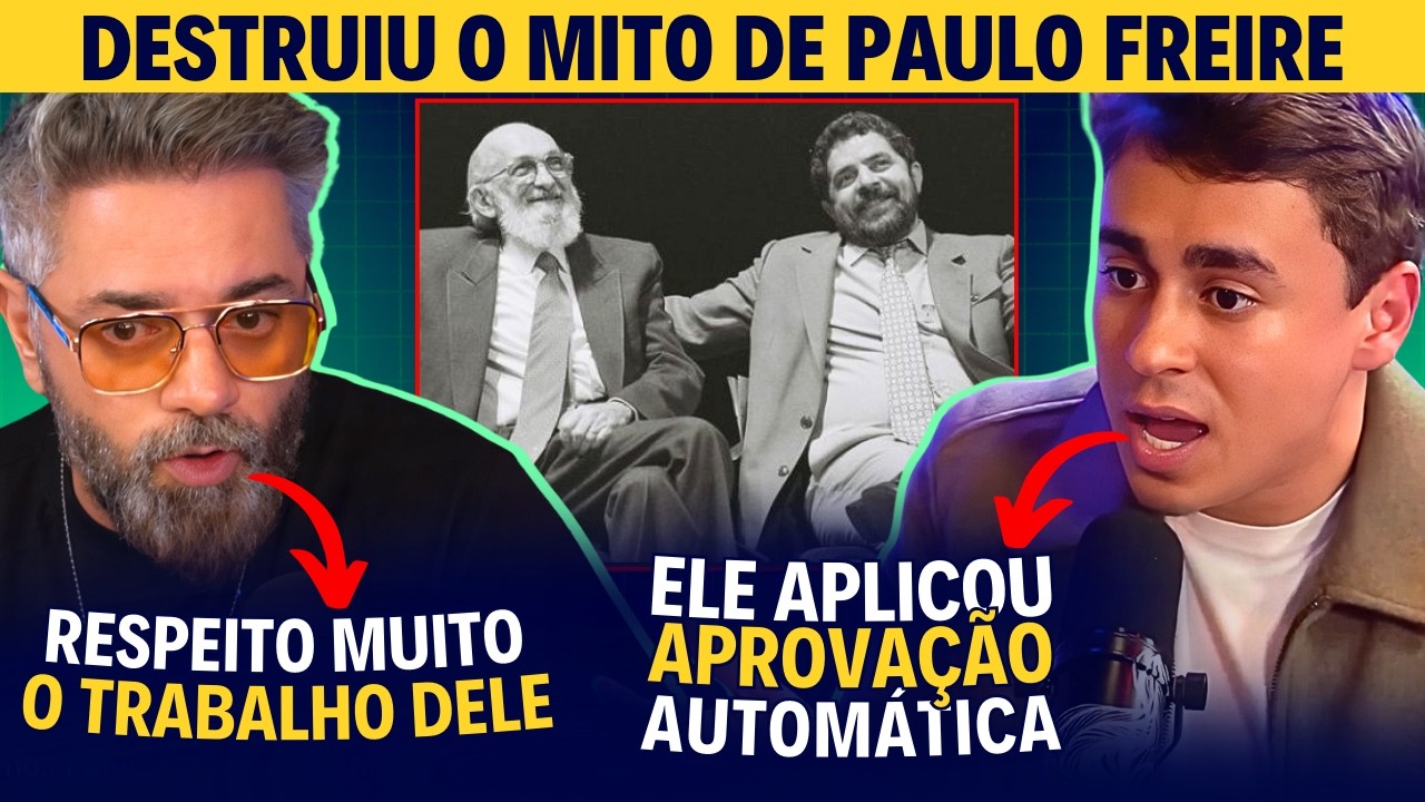 Nikolas e Campagnolo DESMONTAM a ADMIRAÇÃO de Vilela por Paulo Freire