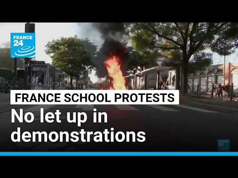 French school protests continue with larger demonstrations set for Tuesday • FRANCE 24 English