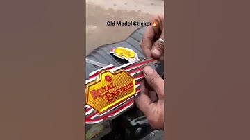 Royal Enfield Old Bullet Makeover | Classic Monogram Sticker Upgrade 🔥 #bullet350 #classic350