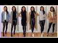 HOW TO STYLE ARITZIA LEATHER LEGGINGS | Fall Lookbook 2019