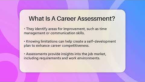 What Is A Career Assessment? - The Personal Growth Path
