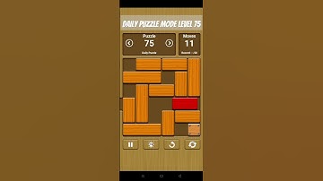 unblock me daily puzzle mode level 75 solution #gameplay #easysolution #quickgame