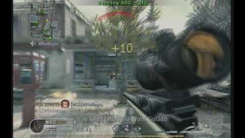 CoD4 M40 ACOG No Scope Sniper Montage