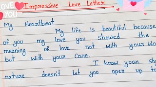 Easy on Impressive Love Letter/ Love Letter  || Impressive Love letter|| #loveletter