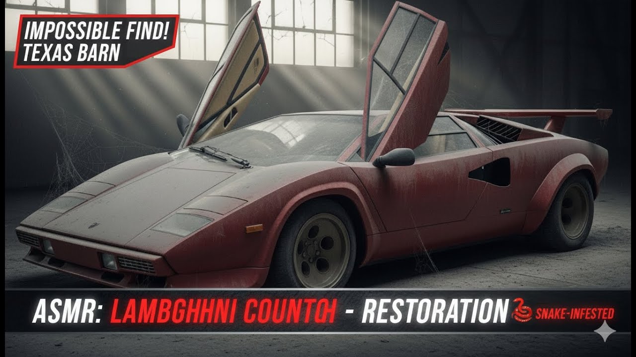 ASMR Restoration: Abandoned 1982 Lamborghini Countach LP500S - From Rust to Riches 🏎️✨