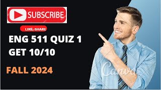 ENG 511 Quiz 1|| Psycholinguistics (eng 511 quiz 1) Correct Solution 2024