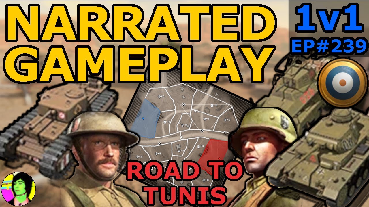 CoH3 | Tug of war on Tunis | Narrated Gameplay 1v1 British Forces | EP