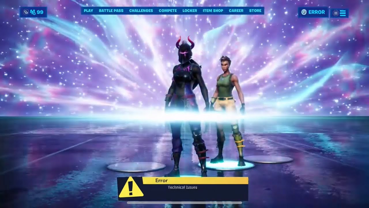 Fortnite-Lobby gets sucked into Black Hole
