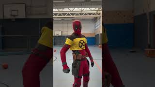 Spider-Man & Spider-Gwen Vs. Deadpool Ball Challange #Shorts