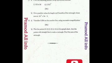 9th class SA-1 Mathematics question paper 2022-2023