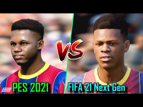 ? FIFA 21 Next Gen Vs PES 2021 - FC Barcelona Players Face Comparison | PS4 Vs PS5