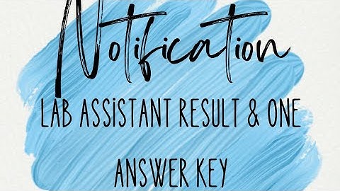 2 Notification|| lab assistant post code-935 result|| answer key||Hpsssb