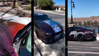 Color Shift Rainbow Drift Black Red Vinyl Wrap | RAXTiFY