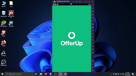 Listing on Offerup Using Blue Stacks 5