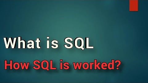SQL tutorial 2.|What is SQL in hindi
