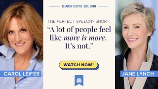 Carol Leifer & Jane Lynch: How to Write the Perfect Speech