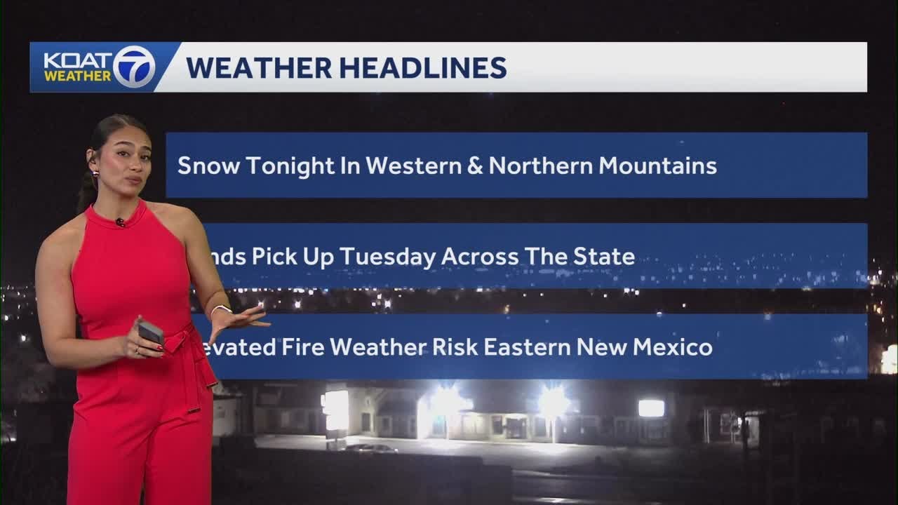 Snow tonight in western and northern mountains, winds pick up across ...