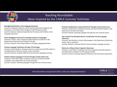 Teaching Roundtable: Ideas
