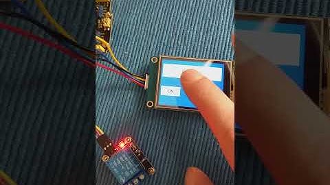arduino and nextion display on off relay