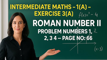 Matrices Exercise 3A (Roman No. II – Problems 1 to 4)  Inter Maths 1A Telugu Explanation  @eduwise4u