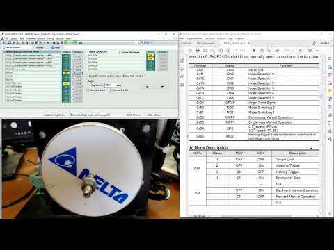 Настройка сервопривода ASD-A2 Delta Electronics для управления револьверной головкой