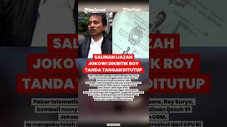 Download Lagu ROY SURYO SOROTI SALINAN IJAZAH JOKOWI, BUMBUHAN TANDA TANGANNYA DITUTUP MP3 Download Lagu ROY SURYO SOROTI SALINAN IJAZAH JOKOWI, BUMBUHAN TANDA TANGANNYA DITUTUP MP3