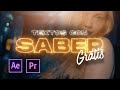 ANIMACIÓN de TEXTO con SABER en Premiere Pro y After Effects