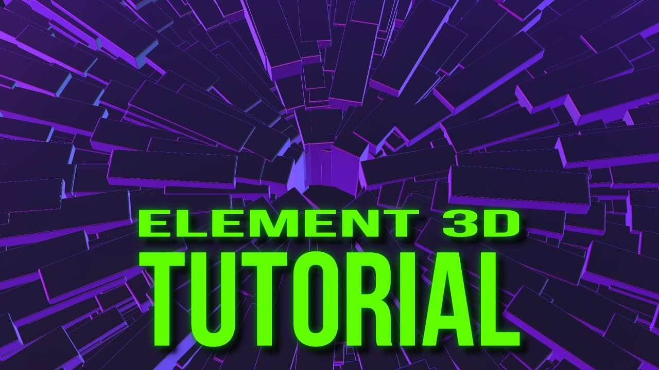 A simple background with Element 3D in After Effects - YouTube