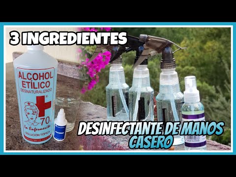 Video: Cómo Hacer Desinfectante De Manos Casero Con 3 Ingredientes