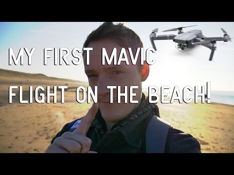 My FIRST DJI Mavic Flight On The Beach!!!