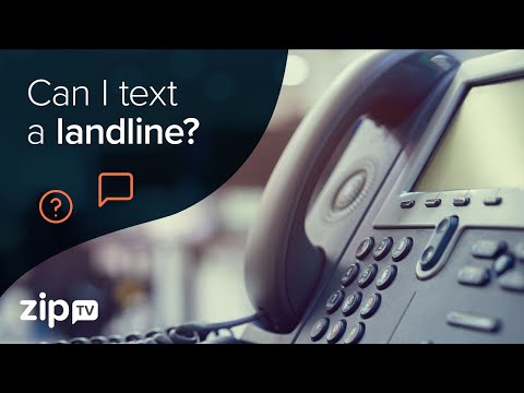 ZipTV: Can I Text a Landline?