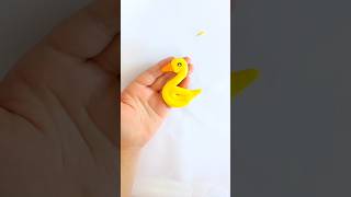 Cute Yellow Clay Duck 🐥 #clayart #polymerclay #clayduck #cuteart