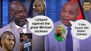 Charles \& Shaq Messing Up Players Names and Destroying The English Language For 5 Mins...