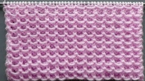 Very easy 4 Rows repeat knitting pattern for all Knitting projects.