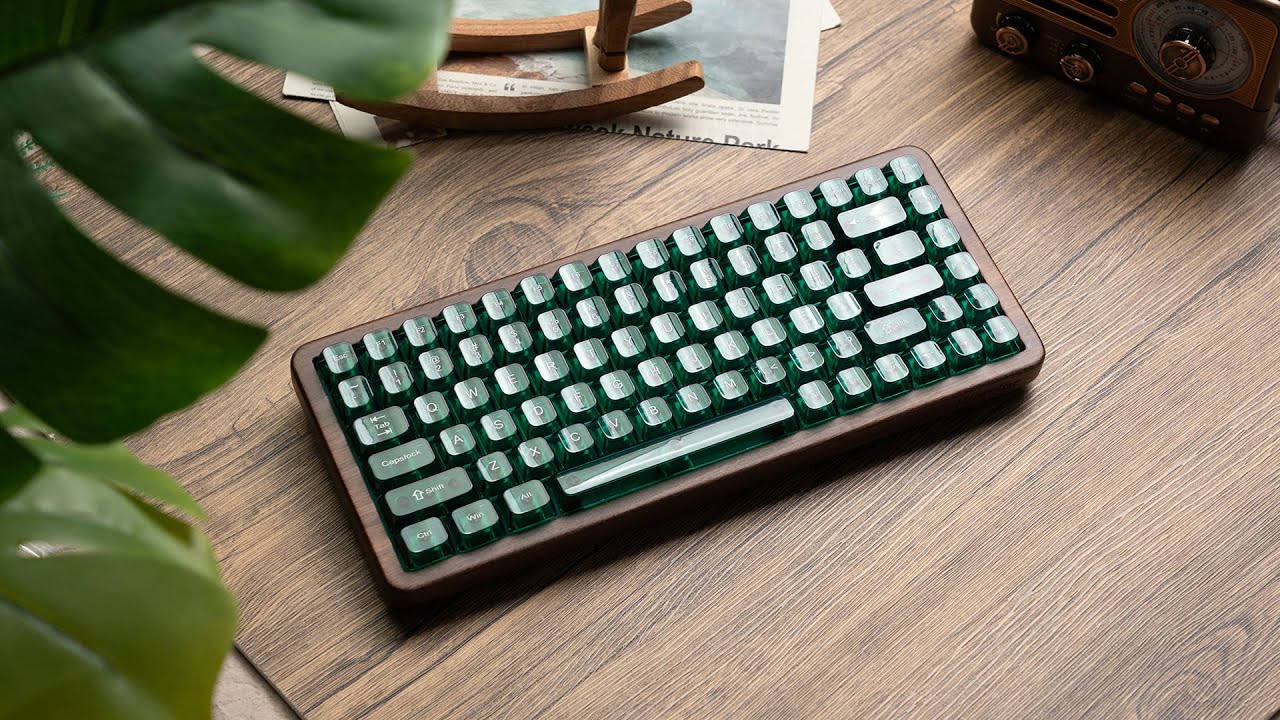 【美品】Womier WD75 V2 メカニカルキーボード Womier WD75 V2 Wooden Keyboard - Crafted from Real Walnut Wood