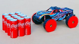 Experiment: Rc Truck vs Coca Cola