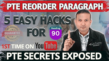 5 Secret Hidden Tips & Tricks for PTE Reorder Paragraph | Edutrainex