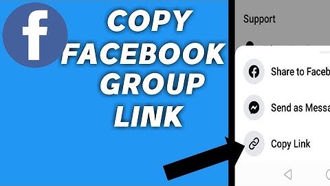How to copy facebook group link on mobile