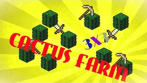 Minecraft 1.8 Tutorial: 3x3 Cactus Farm