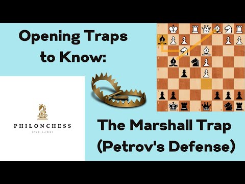 Did you know this trap in Petrov's Defense?♟️ #chestrap