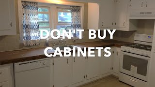DIY kitchen cabinet build. (CHEAP AND EASY!!!!)