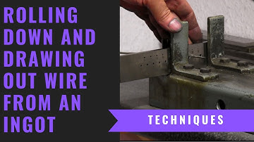 Rolling Down and Drawing Silver Wire - Turn Square Wire Into Round Wire