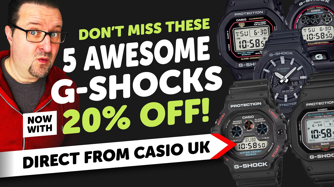 20% OFF G-SHOCK! | 5 Watches You Need to Buy Now