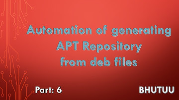 Automation of generating APT Repository from deb files