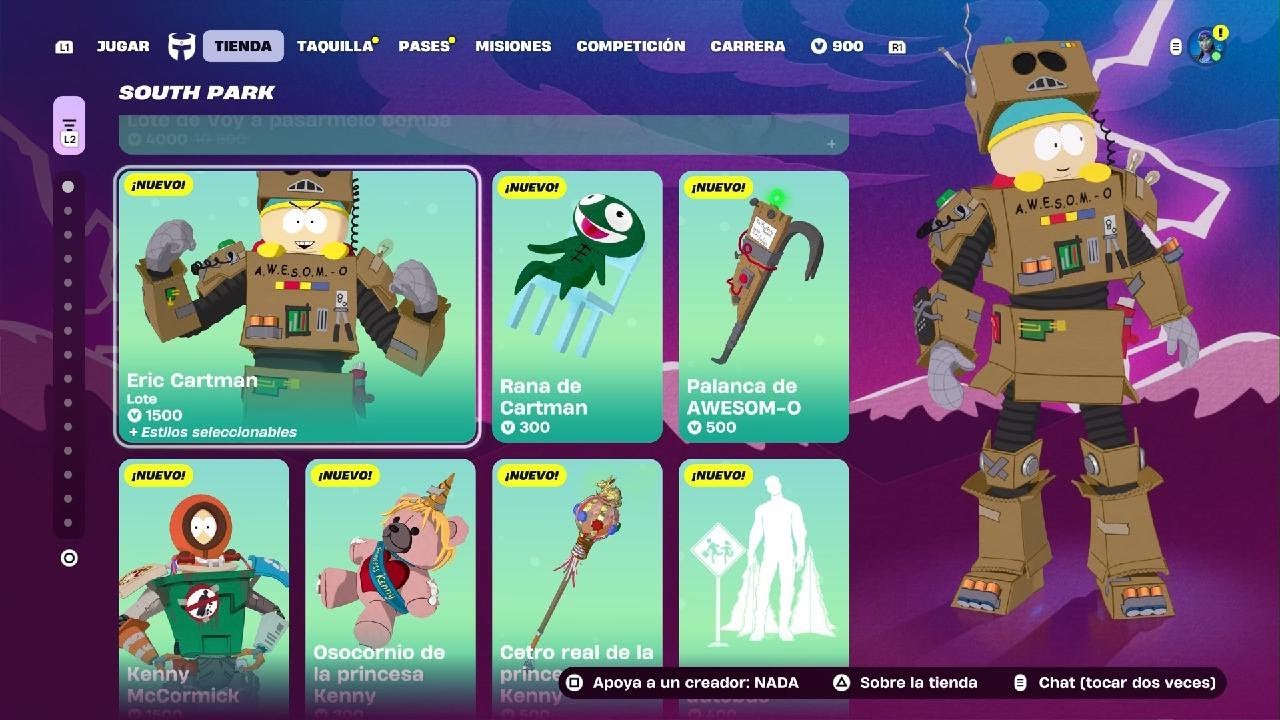 SORTEO SOUTH PARK ACCESORIOS Y SKIN 🎉