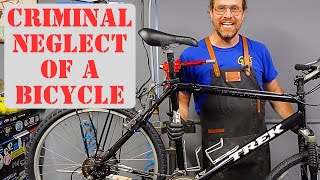 POLICE BIKE RESCUE  Left outside for 5 years! This one gets THE WORKS! (very relaxing ASMR sleep)