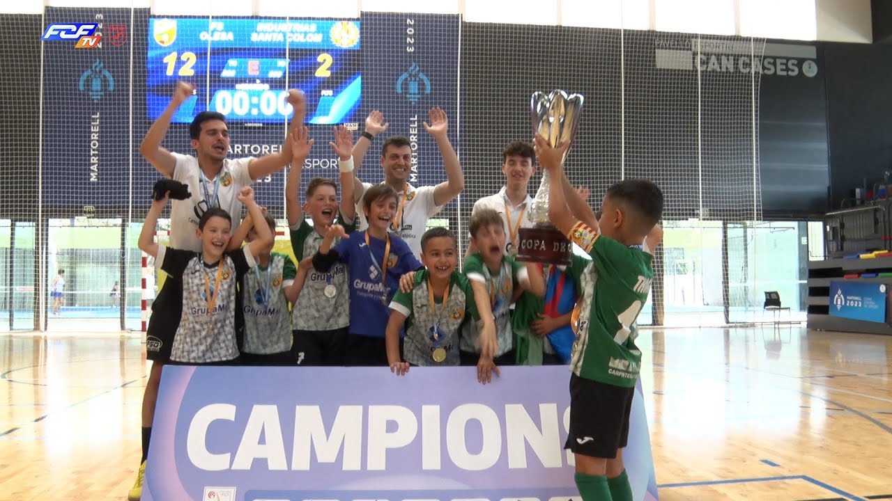Resum FS Olesa - Industrias Santa Coloma (Final Copa Catalunya Minibenjamí FS 23)