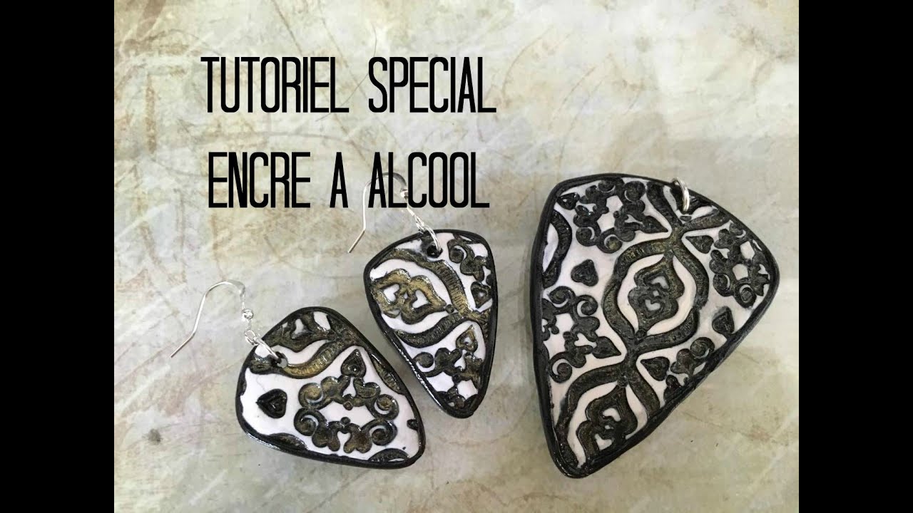 Tuto #48 :  Texture & technique encre a alcool -