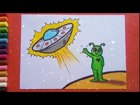 Easy and simple UFO drawing